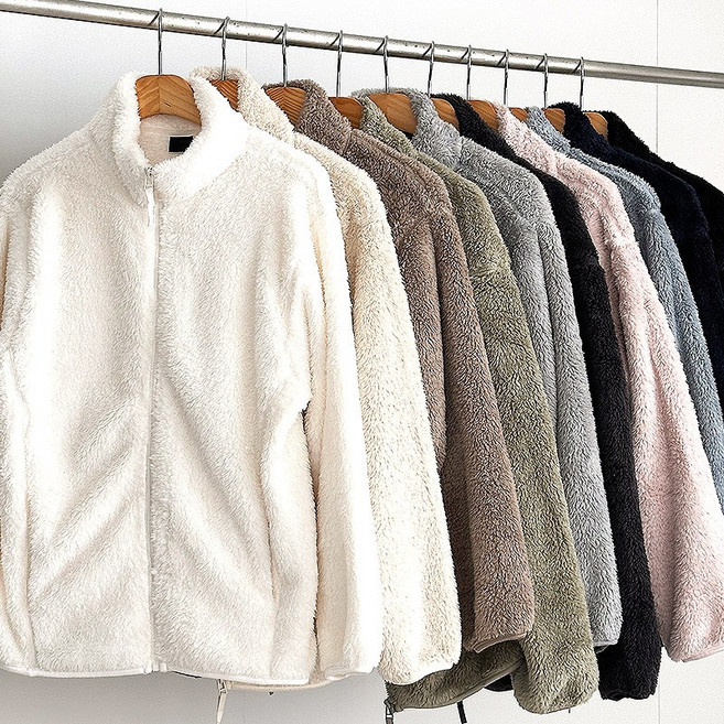 모던코드 남녀공용 겨울 양털 후리스 풀집업 빅사이즈