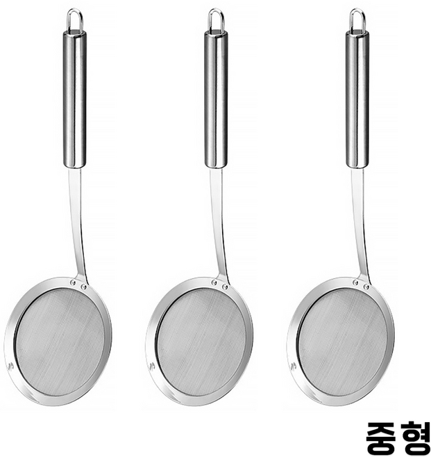 리브문 304 스텐 거품 건지개 미세 거름망, 3개