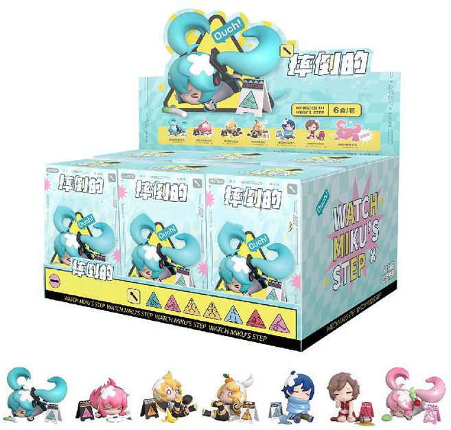 [VOCALOID] 넘어짐 VER. 랜덤 블라인드 박스 차량피규어, 세트, 세트, 1개