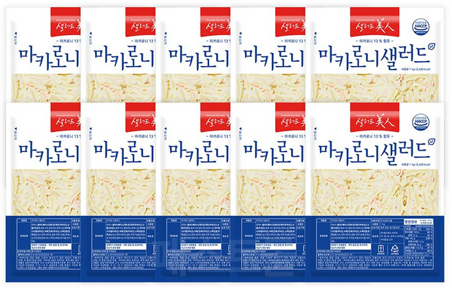 샐러드미인 마카로니 샐러드, 1kg, 10개