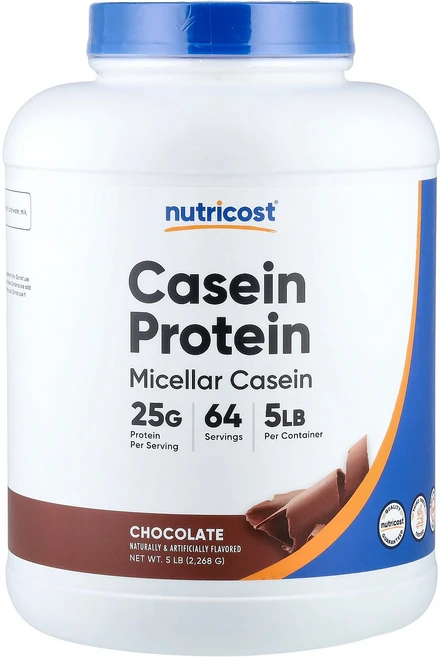 Nutricost 뉴트리코스트 카제인 프로틴 초콜릿 5lb 2 268g 파우더 단백질보충제, Nutricost 뉴트리코스트 카제인 프로틴 초콜릿 5 - 쿠팡