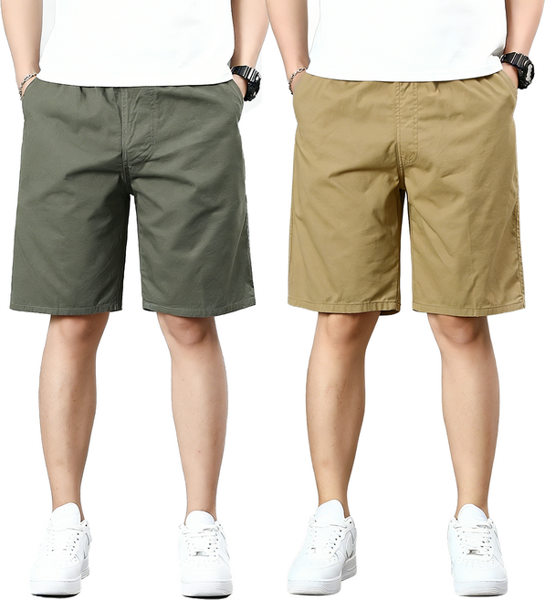 남자 반바지 면100% 스판 밴딩 기본 반바지 2P세트 tanlz