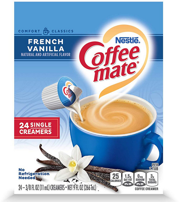 커피메이트 크리머 프렌치 바닐라 K-컵, 24개입, 266ml