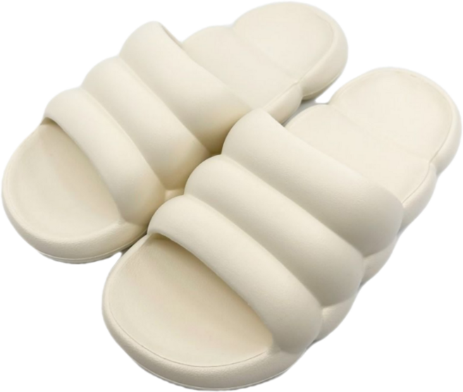 IAWI 뚱카롱 슬리퍼 프리미엄 실내화 층간소음 신혼선물 임산부 산후조리원, 아이보리, 1개