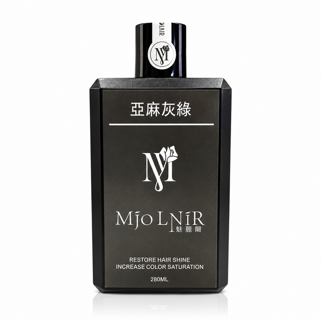 MJOLNIR 魅麗爾 亞麻灰綠 補色洗髮精, 280g, 1件