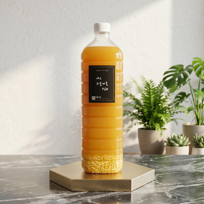 수제 무설탕 저당 스테비아 밥알있는 단호박식혜 1.5L 2개