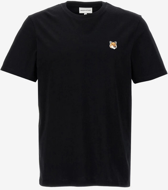 [국내배송] 24SS 메종 키츠네 폭스 헤드 패치 클래식 티셔츠 블랙 LM00104KJ0008 P199