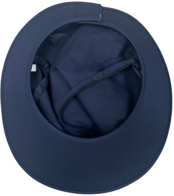 萊亞生活館 工程遮陽帽 台灣製工作帽, 深藍色,有披肩