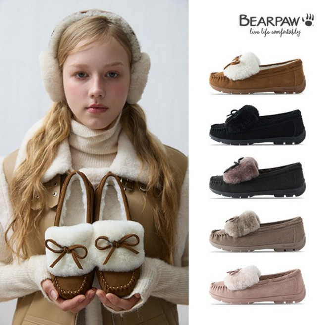 베어파우 에스텔 리얼 양모 모카신