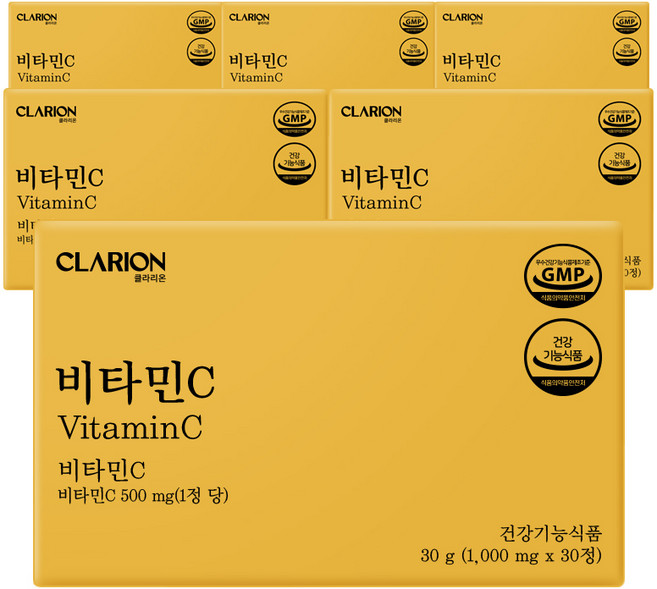 클라리온 비타민C 30정 6박스 비타민씨, 6개, 30회분