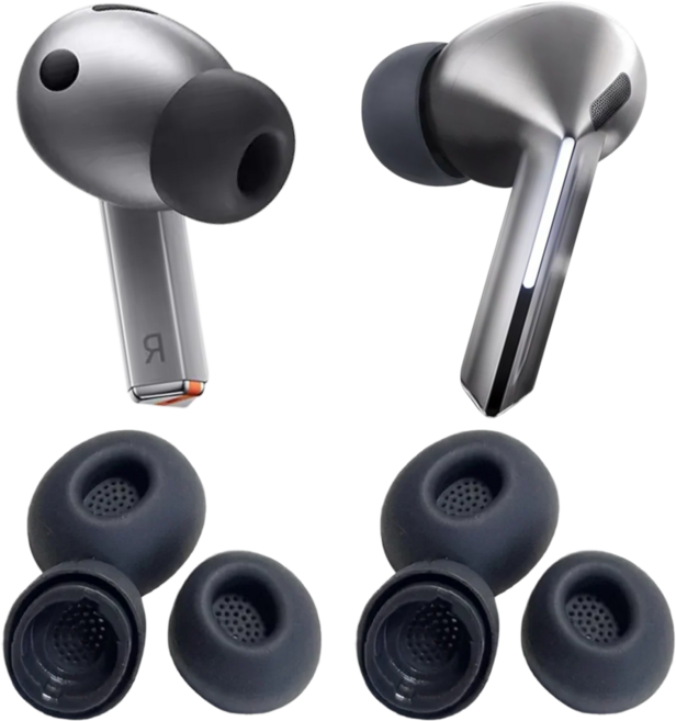 버즈3프로이어팁 버즈3이어팁 갤럭시 SM-R630N 컴포터블핏, 1세트, 블랙L/M/S, 이어팁