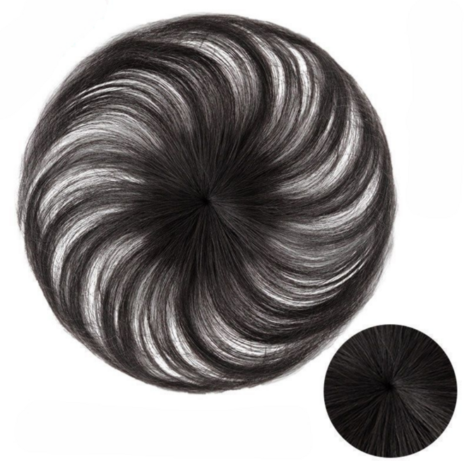 레모홈 자연스러운 볼륨업 원핀 정수리 부분가발, 내츄럴블랙, 1개