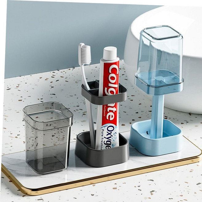 잠수함 칫솔 케이스 양치컵 겸용 칫솔꽂이 휴대용 보관함 선물용 답례품, 핑크, 1