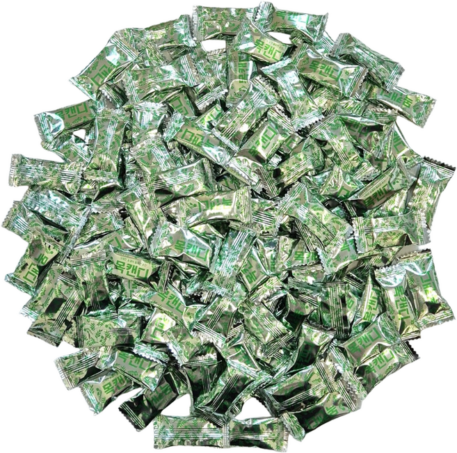 롯데 목캔디 허브민트 개별포장 대용량 사무실간식, 205개