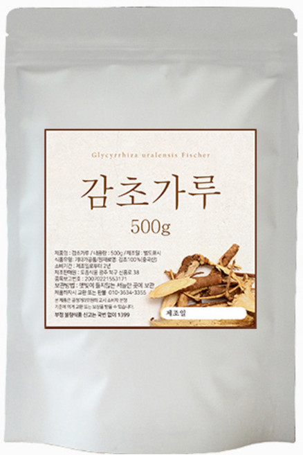 에코스킨 감초가루 분말, 500g, 1개