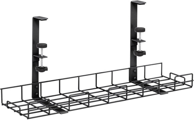 무타공 멀티탭선반 멀티탭정리함 멀티탭거치대, black
