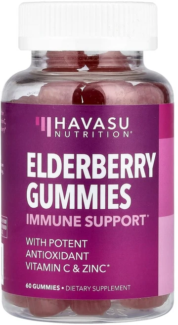 하바수뉴트리션 프리미엄 엘더베리 구미젤리 60개, HAV46409, 1개 - 쿠팡