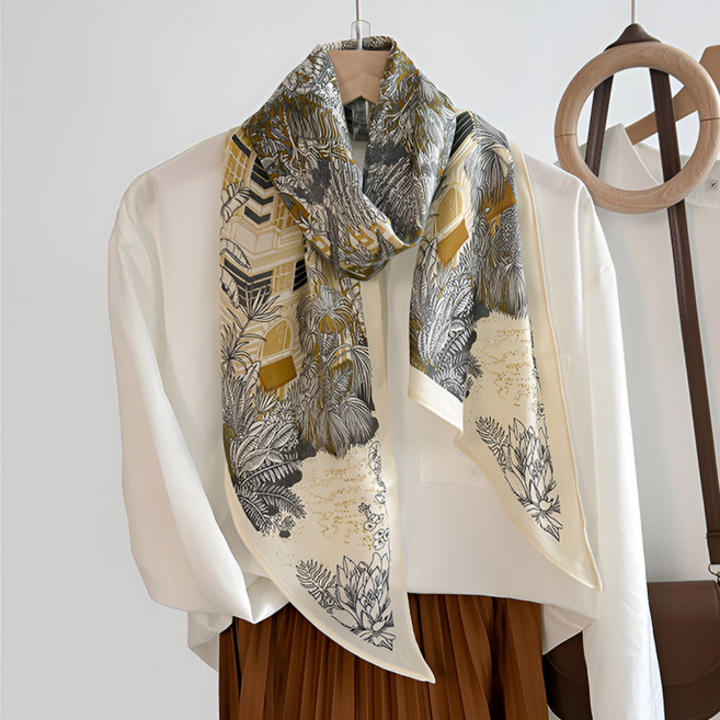 보스케 실크터치 롱머플러 스카프