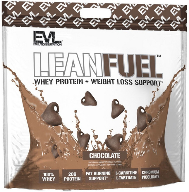 EVLUTIONNUTRITION 린 퓨얼 웨이 프로틴 초콜릿, 1개, 1.81kg