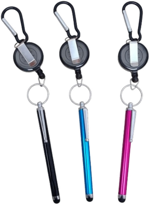 룰루레빗 등산 최적화 늘어나는 릴홀더 고리형 터치펜, 6개, 올인원