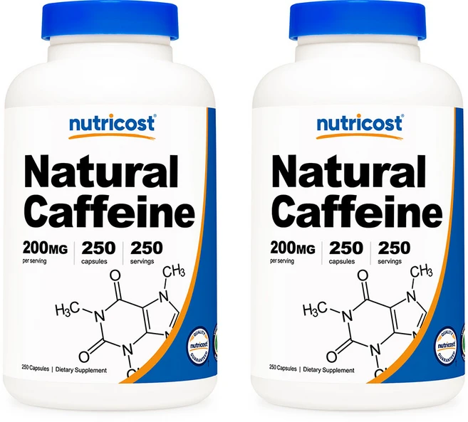 뉴트리코스트 내추럴 카페인 200mg, 250정, 2개 - 쿠팡