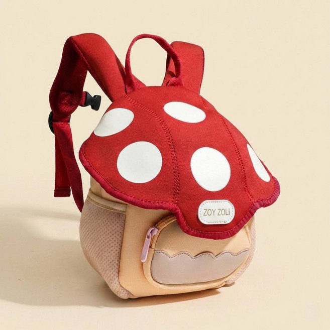 어린이 미니 백팩 입체 디자인 버섯 사과 아이스크림 어린이집 유치원 소풍가방