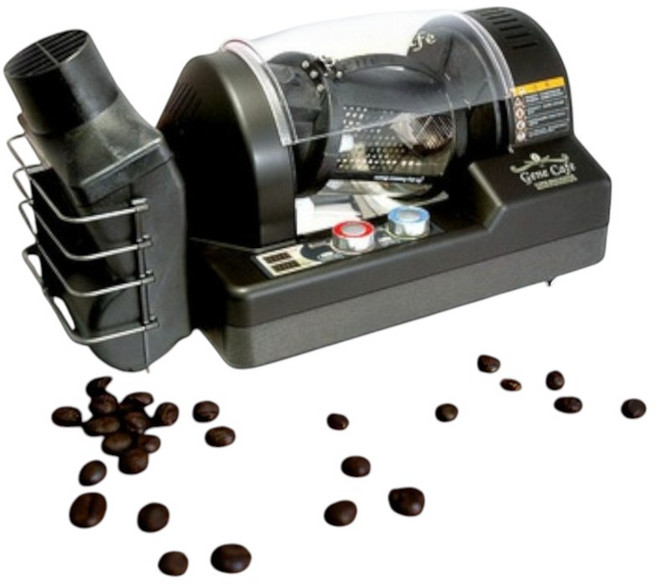 GENE CAFE 3D 熱風式咖啡烘豆機 附加大型排煙盒, 黑色