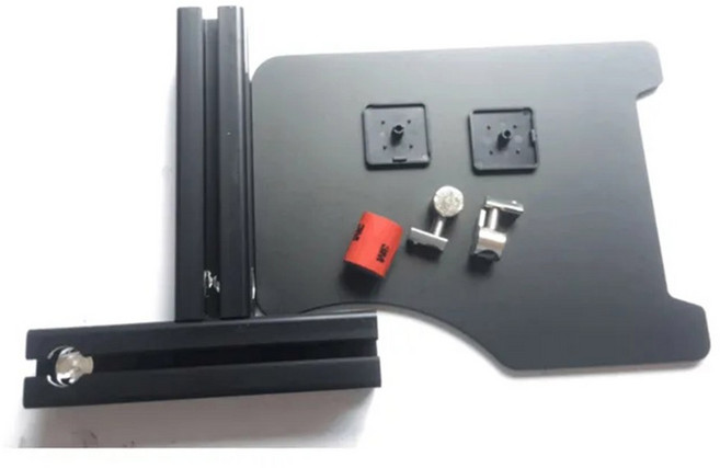 시뮬레이터 마운트 금속 비행 거치대 데스크 HOTAS 마우스 키보드 두꺼운 브래킷 트레이 VKB X56, 01 Black, 1개