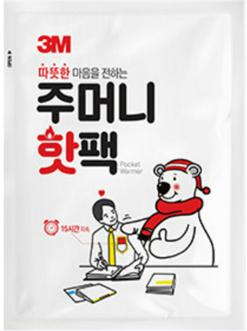 3M 주머니 핫팩 80g 10P, 24개