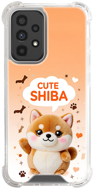 큐트 애니멀 시바 shiba 모서리쿠션 젤리 하드 이중구조 갤럭시 아이폰 핸드폰 케이스