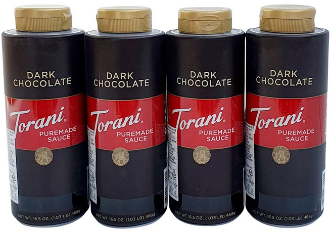 토라니 다크초콜릿맛 퓨어메이드 농축시럽, 468g, 4개