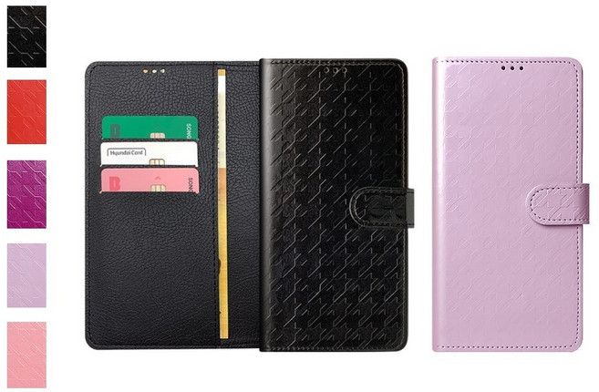 갤럭시A32 케이스 SM-A325N (뉴뉴) 가죽 에나멜 샤미블링 유광 코팅 슬림 자석형 카드 지폐 수납 지갑 커버