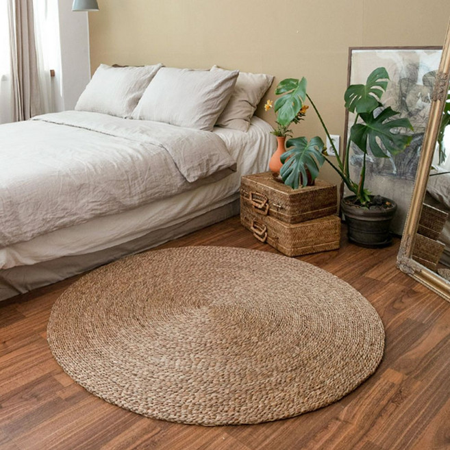 앤틱 러그 원형 갈대 50x