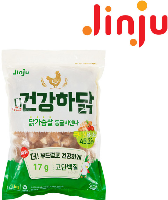 진주 더 건강하닭 닭가슴살 동글비엔나 1kg, 어묵스프(6g), 1개