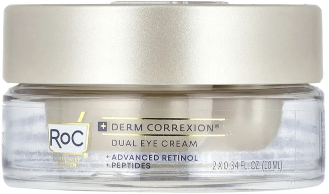 절실히 몸관리가필요한시기 RoC Derm Correxion® 듀얼 아이 크림 어드밴스드 레티놀 및 펩타이드 향료 무함유 각 10ml(0.34fl oz) 프리미엄할인상품입니다, RoCDermCorrexion듀얼아이크림어드밴스드레티놀 - 쿠팡