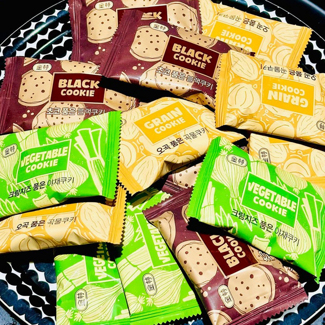 ANYTHING]크림치즈 곡물 초코 품은 쿠키 과자박스, 12g, 45개