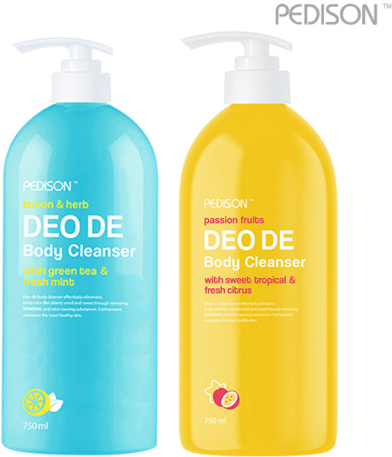 1+1 페디슨 데오드 바디클렌저 750ml, 02. 패션스타 프루트, 01. 레몬허브, 2개
