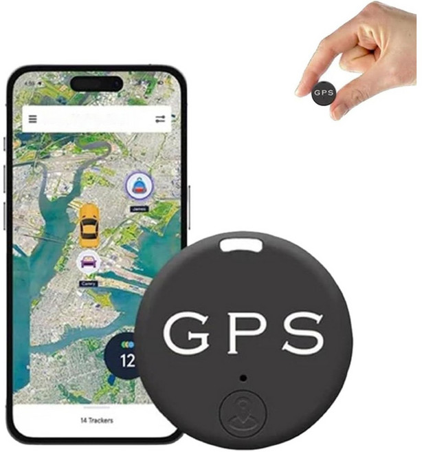 자동차 차량 추적 분실 방지 로케이터 차량용 미니 GPS 트래커 시스템 블루투스 용 추적기, Bla, 1개