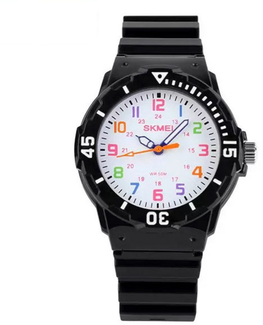 LSKM 패션 남여공용 재팬무브먼트 아날로그 중고등학생 우레탄 방수 손목시계