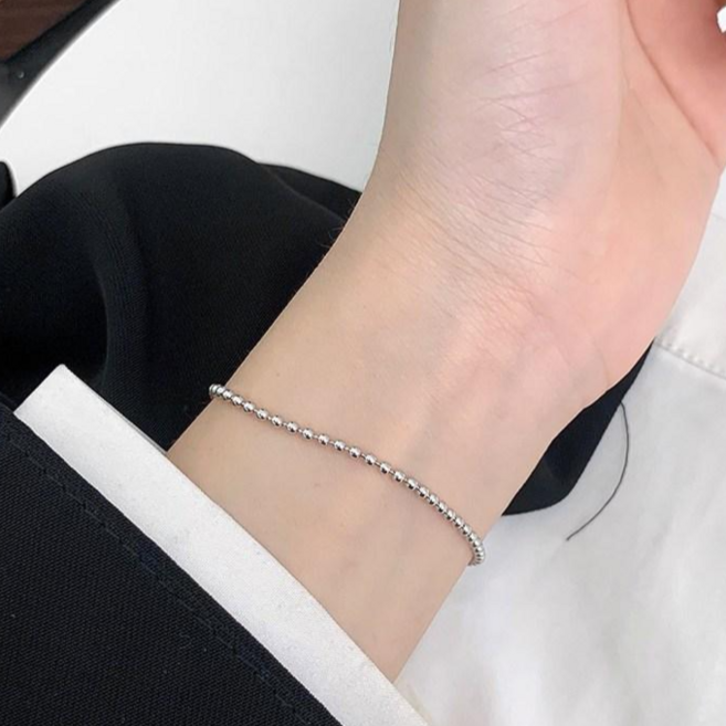 써지컬스틸 심플한 2mm 볼체인 팔찌