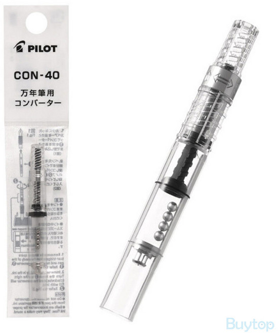 파이롯트 만년필 컨버터 con 40 con 70 잉크 충전 리필 스크류 카쿠노 프레라 호환, CON-40, 1개