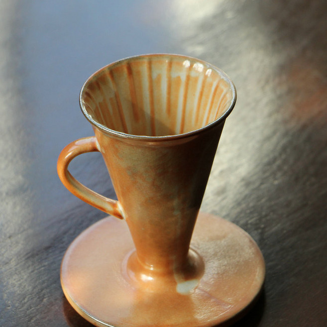 LINGGAN領感 志野燒V30手衝咖啡濾杯, 1個, V30款衝杯（志野燒）