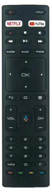 SMARTEVER RM-T1 스마트 TV용 교체 리모컨 (음성 없음)