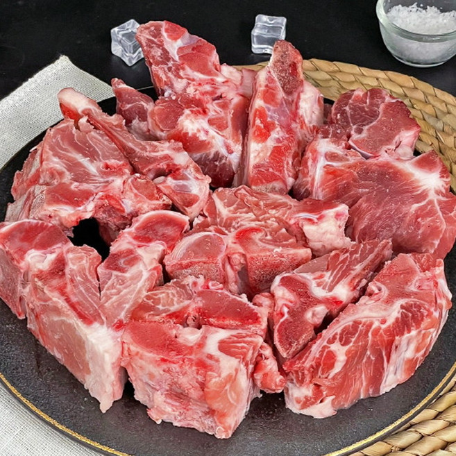 국내산 한돈 등뼈 3키로 감자탕 뼈해장국 돼지뼈 등뼈찜 냉동, 1세트, 3kg