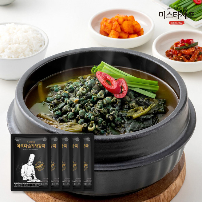 미스타셰프 아욱다슬기해장국 500g 5팩, 5개