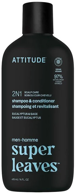 에티튜드 남성용 2in1 샴푸 컨디셔너 유칼립투스 세이지 415ml, 에티튜드 남성용 2in1 샴푸 컨디셔너 유칼립투스 세이 - 쿠팡