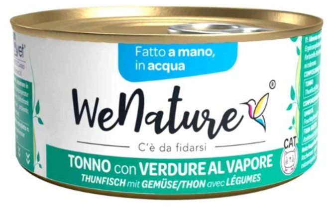 위네이쳐 튜나 위드 스팀 베지터블 인 워터 85g 고양이 습식캔, 24개