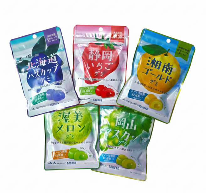 나만플레이스 일본 젤리 카네카 과일 쥬레 젤리 5종세트, 2세트, 40g