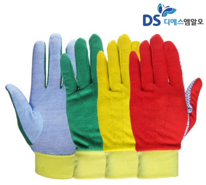 디에스엠알오 예식장갑 파일럿 도트 장갑(고급형) 녹색노랑빨강, 1개, 녹색