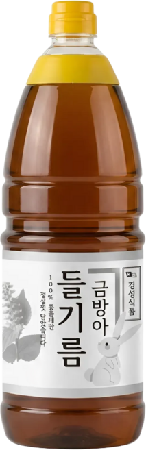 [금방아] 진하고 향이 고소한 대용량 100% 통들깨 들기름, 1개, 1.8L